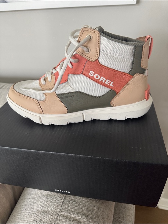 Sorel Shoes - Sorel Coral, Olive & Beige High-Top Sneaker